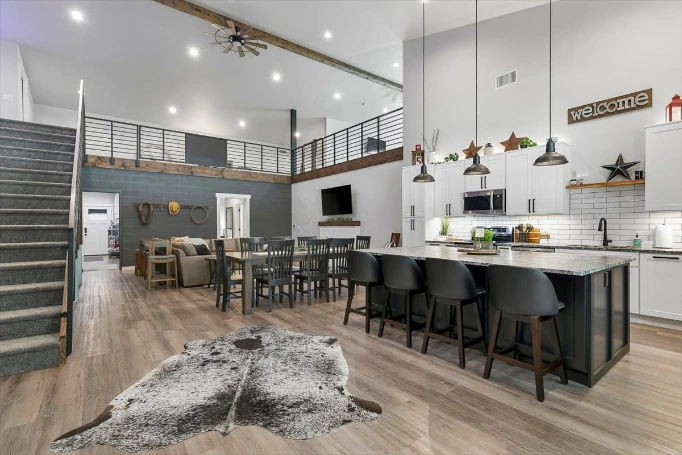 Guest unit interior — bed and seating