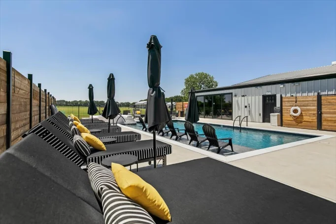 Resort pool, wide